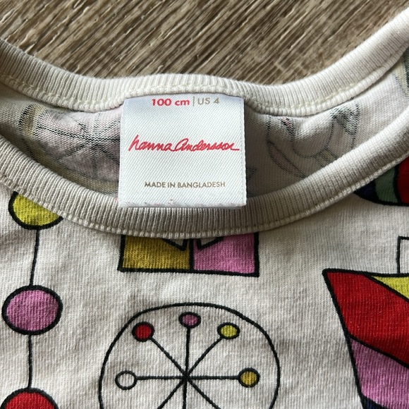 Hanna Andersson Falalala Christmas Dress size 4 - Picture 4 of 5